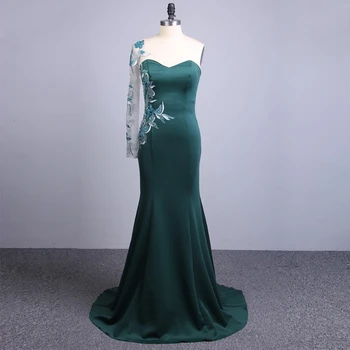 BacklakeGirls Elegant One Shoulder Applique Banquet Party Dress Fishtail Dress Woman Green Evening Dress Robe Soiree Longue
BacklakeGirls Elegant One Shoulder Applique Banquet Party Dress Fishtail Dress Woman Green Evening Dress Robe Soiree Longue
