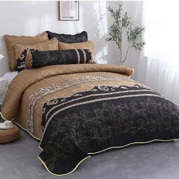 Patchwork Quilt Set 6pcs Frosted Fabric Cotton Filled Quilt Pillow Case Bedding Machine Washable Comfortable Home Textile
Patchwork Quilt Set 6pcs Frosted Fabric Cotton Filled Quilt Pillow Case Bedding Machine Washable Comfortable Home Textile