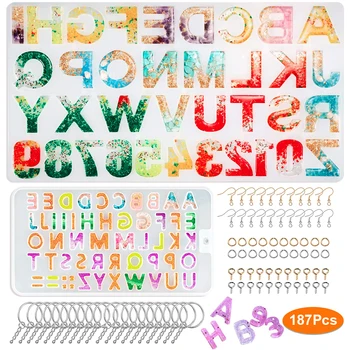 187pcs Resin Casting Molds Letter Mold Keychains Resin Molds for DIY Keychains Jewelry Crafts Making
187pcs Resin Casting Molds Letter Mold Keychains Resin Molds for DIY Keychains Jewelry Crafts Making