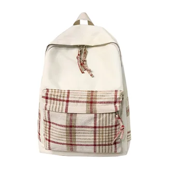Fashion Women's Portable Backpack Casual Wild Plaid Printing Backpack Waterproof High Quality Large Capacity Casual Bag New
Fashion Women's Portable Backpack Casual Wild Plaid Printing Backpack Waterproof High Quality Large Capacity Casual Bag New