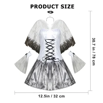 1 Set Halloween Evil Angel Wings Dress Girl Clothes for Show Party Stage
1 Set Halloween Evil Angel Wings Dress Girl Clothes for Show Party Stage