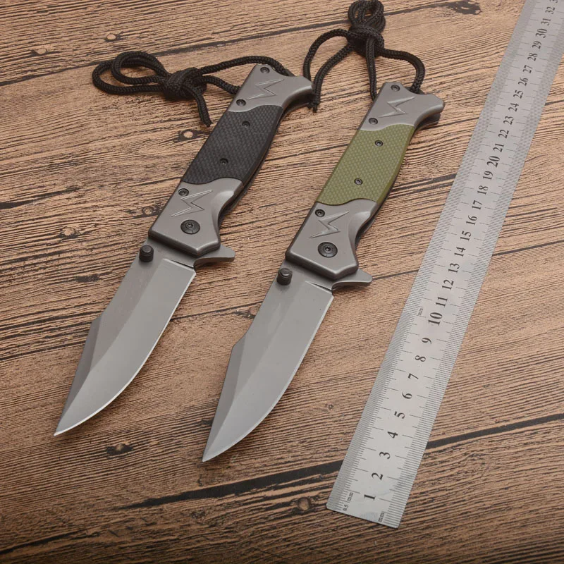 Free shipping 58HRC hardness G10+aluminum handle camping survival folding pocket knife outdoor tools tactical hunting knives
Free shipping 58HRC hardness G10+aluminum handle camping survival folding pocket knife outdoor tools tactical hunting knives