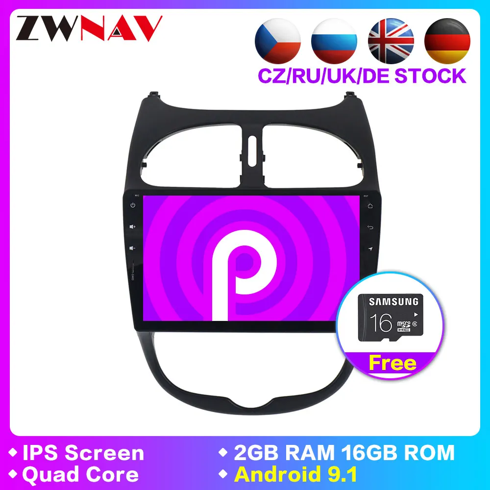 9" HD Android 9.1 Car multimedia Stereo GPS For Peugeot 206 2006-2016 Auto Radio Audio Video Head unit Navigation Wifi FM No DVD
9" HD Android 9.1 Car multimedia Stereo GPS For Peugeot 206 2006-2016 Auto Radio Audio Video Head unit Navigation Wifi FM No DVD