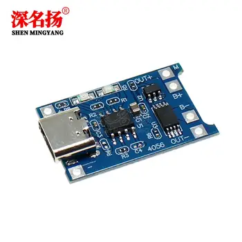 TP4056 1A lithium battery charging board module TYPE-C USB interface charging protection combo
TP4056 1A lithium battery charging board module TYPE-C USB interface charging protection combo