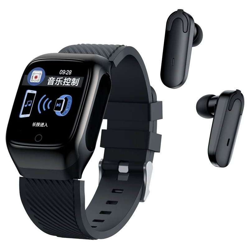 S300 Смарт-часы монитор сердечного ритма Bluetooth наушники фитнес-трекер кровяное