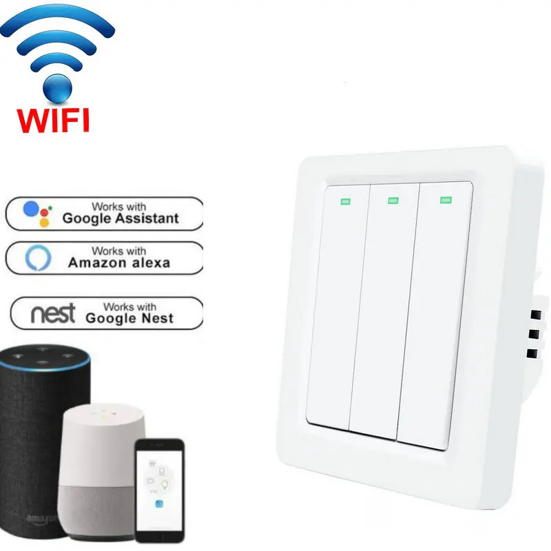 Smart Home Automation Mobile Phone Wifi Control Smart Switch Push Button App Control Support Alexa Google Home
Smart Home Automation Mobile Phone Wifi Control Smart Switch Push Button App Control Support Alexa Google Home