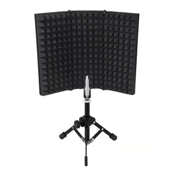 Foldable Noise Reduction Tabletop Studio Recording Accessories Microphone With Tripod Stand Isolation Shield Soundproof Compact
Foldable Noise Reduction Tabletop Studio Recording Accessories Microphone With Tripod Stand Isolation Shield Soundproof Compact