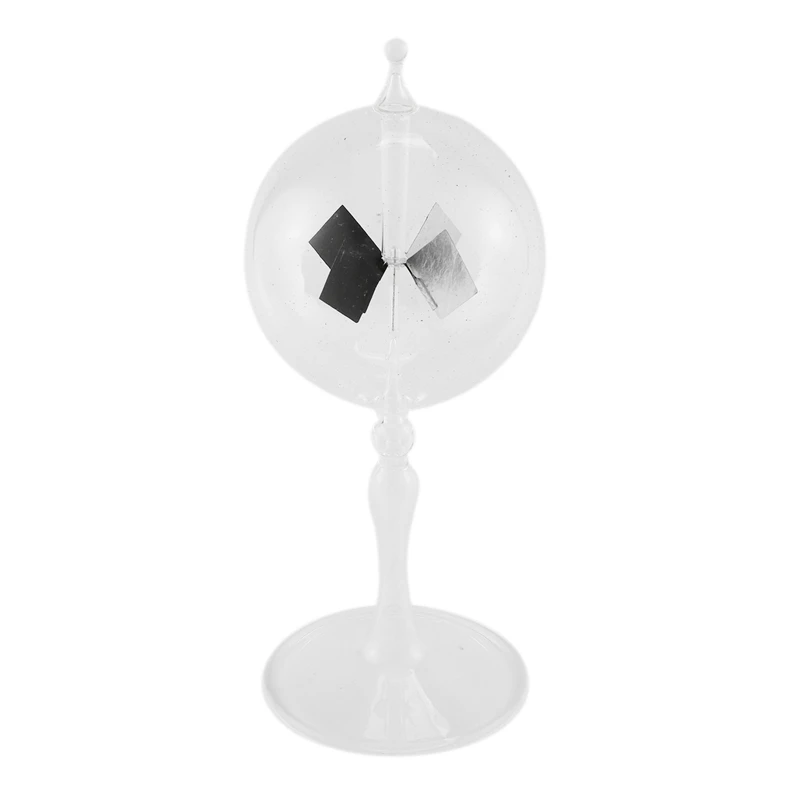 20.5cm Glass Windmill Solar Powered Crookes Radiometer Light Mill/Educational Teaching Study Tool/Office Home Decoration
20.5cm Glass Windmill Solar Powered Crookes Radiometer Light Mill/Educational Teaching Study Tool/Office Home Decoration