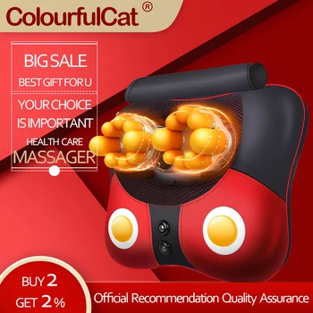Electric Relaxing Massage Pillow Body Massager Neck Back Cervical Vertebra Massagers for good health Mat Device Heater Equipment
Electric Relaxing Massage Pillow Body Massager Neck Back Cervical Vertebra Massagers for good health Mat Device Heater Equipment