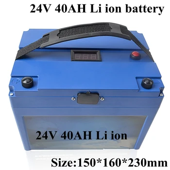 24V 40Ah Rechargeable Lithium Li Ion Battery Pack for E Bicycle Ebike Motorcycle Golf Trolley E Scooter Motor + 3A Charger
24V 40Ah Rechargeable Lithium Li Ion Battery Pack for E Bicycle Ebike Motorcycle Golf Trolley E Scooter Motor + 3A Charger