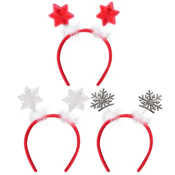 3pcs Christmas Style Hair Hoop Christmas Creative Headdress Prop Snowflake Headwear for Christmas Photo 
3pcs Christmas Style Hair Hoop Christmas Creative Headdress Prop Snowflake Headwear for Christmas Photo