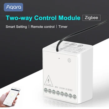 Aqara Relay Two-Way Control Module Zigbee Wireless Controller Smart Setting Timer APP Control Multiple Device For Mi Home
Aqara Relay Two-Way Control Module Zigbee Wireless Controller Smart Setting Timer APP Control Multiple Device For Mi Home
