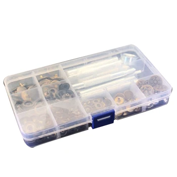 50 Sets of Snap Fastener Sets, Metal Snap Buttons with 9 Fixing Tools for Leather, Coats, Down Jackets, Jeans and Bags
50 Sets of Snap Fastener Sets, Metal Snap Buttons with 9 Fixing Tools for Leather, Coats, Down Jackets, Jeans and Bags