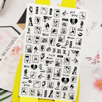 3D Nail Sticker Decals Black Girl Square Design Nail Art Decorations Stickers Sliders Manicure Accessories Nails Decoraciones 
3D Nail Sticker Decals Black Girl Square Design Nail Art Decorations Stickers Sliders Manicure Accessories Nails Decoraciones