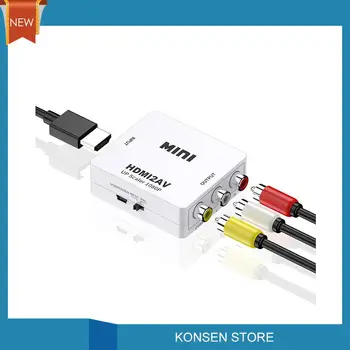 HDMI to RCA Converter AV/CVSB L/R Video Box HD 1080P 1920*1080 60Hz HDMI2AV Support NTSC PAL Output HDMI To AV
HDMI to RCA Converter AV/CVSB L/R Video Box HD 1080P 1920*1080 60Hz HDMI2AV Support NTSC PAL Output HDMI To AV