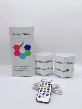 RGB Quantum Lamp Hexagonal Lamps Modular Touch Sensitive Lighting LED Night Light Magnetic Wall Lampara
RGB Quantum Lamp Hexagonal Lamps Modular Touch Sensitive Lighting LED Night Light Magnetic Wall Lampara
