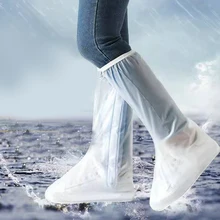 

2021 New High tube Waterproof shoe Cover Long Length Slip-resistant Zipper Rain Boots Overshoes Waterproof Rainy Days Useful