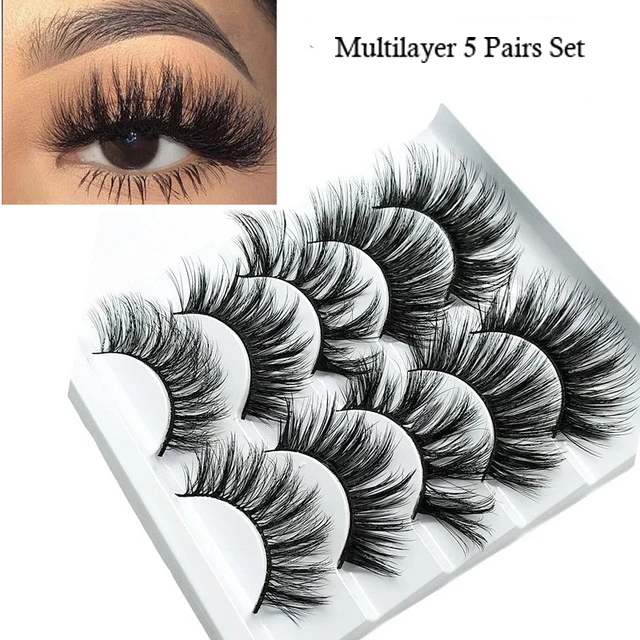 handmand 3D False eyelashes natural Long Fake eyelash thick Messy eye lashes Stereoscopic multilayer box case 1 set = 5 pairs
handmand 3D False eyelashes natural Long Fake eyelash thick Messy eye lashes Stereoscopic multilayer box case 1 set = 5 pairs