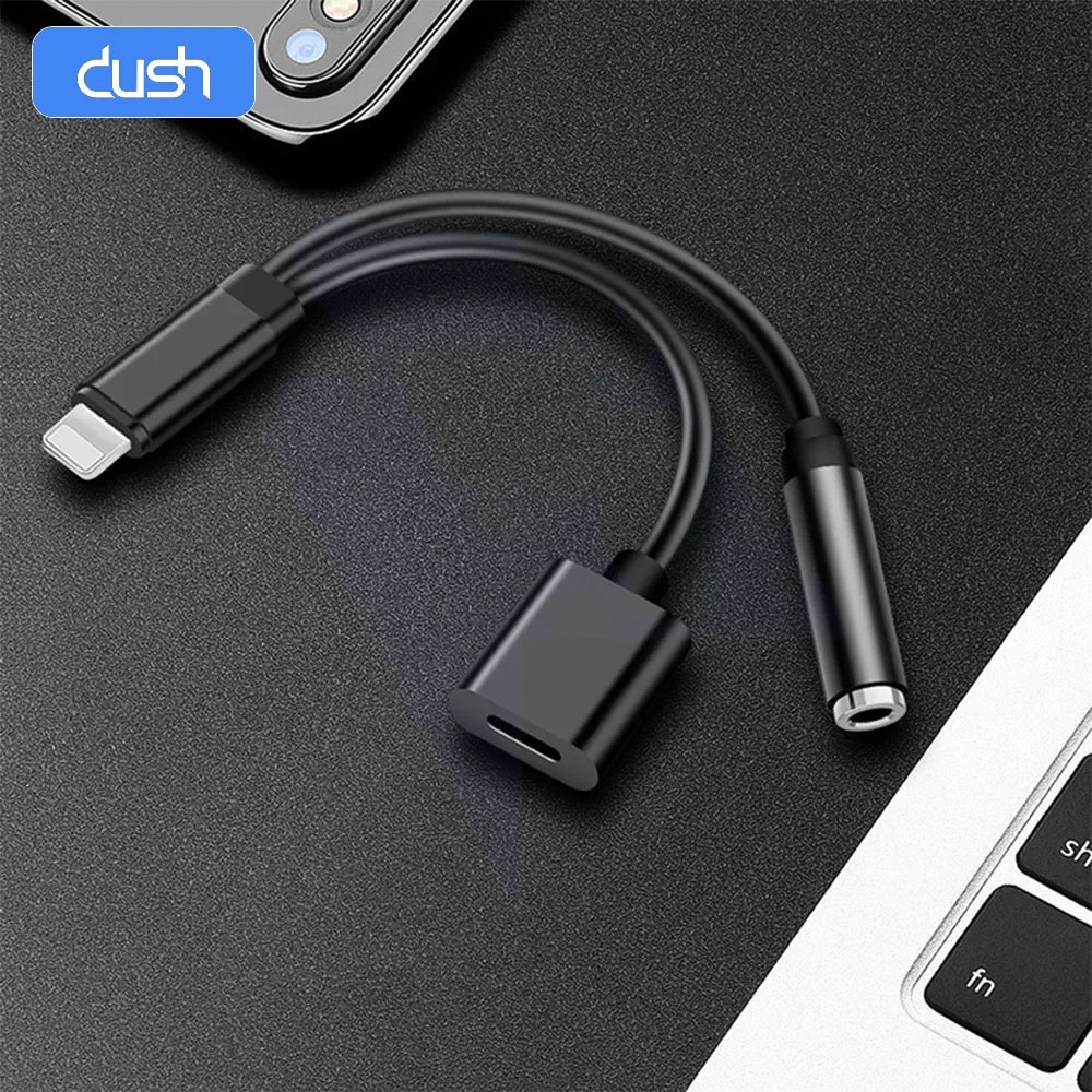 DUSH 2 in 1 Audio Adapter IOS For lightning to 3.5mm Jack Aux Earphone For iPhone 11 7 8 Plus XS Max XR X Charging Cable
DUSH 2 in 1 Audio Adapter IOS For lightning to 3.5mm Jack Aux Earphone For iPhone 11 7 8 Plus XS Max XR X Charging Cable