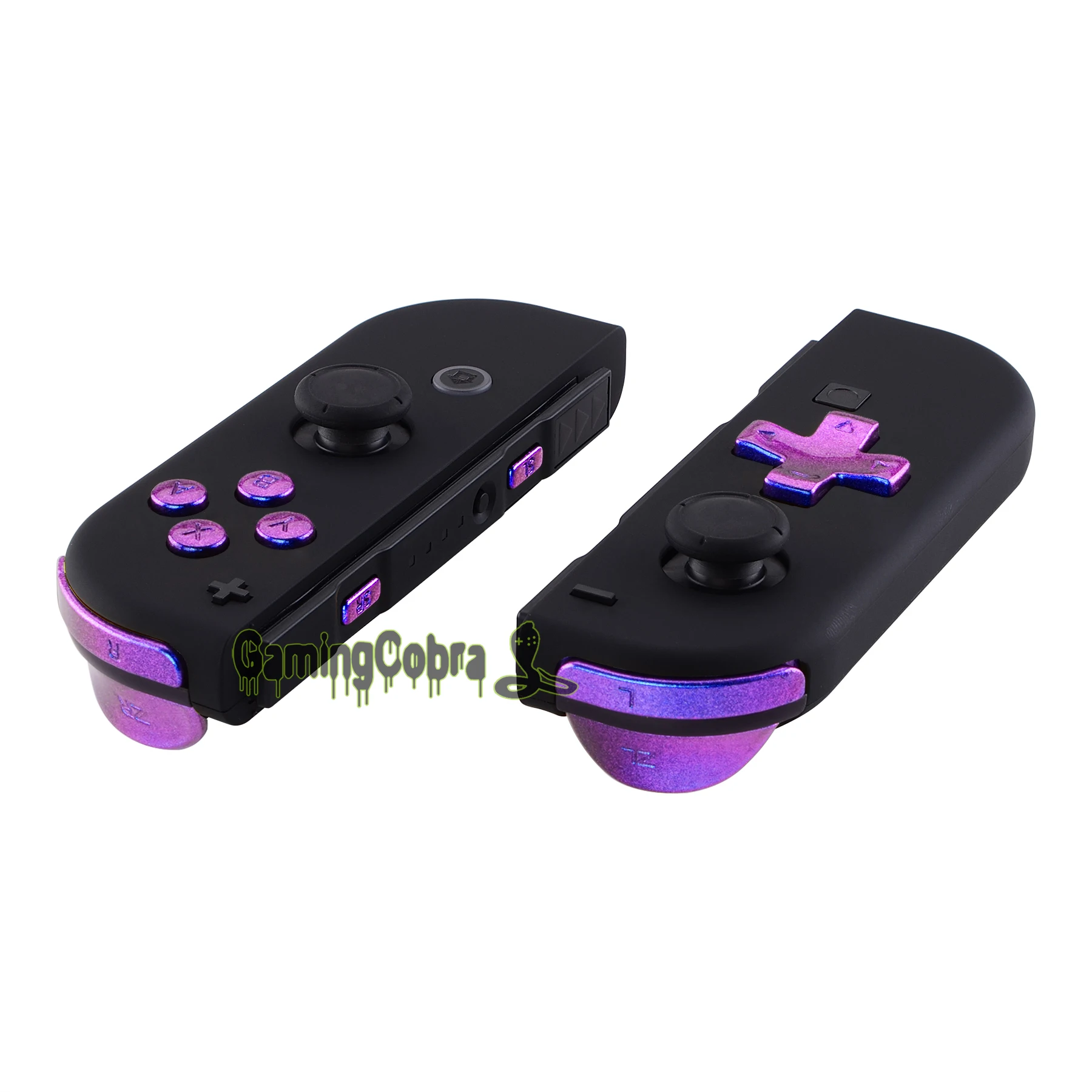 Chameleon Purple Blue Replacement D-pad ABXY Keys SR SL L R ZR ZL Trigger Full Set Buttons w/ Tools for Nintendo Switch Joy-Con
Chameleon Purple Blue Replacement D-pad ABXY Keys SR SL L R ZR ZL Trigger Full Set Buttons w/ Tools for Nintendo Switch Joy-Con