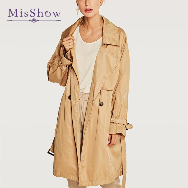 Women Classic Solid Long Trench Coat Clothes 2019 Female Double Breasted Belt Turn-down Collar Outerwear Coat Autumn Winter
Women Classic Solid Long Trench Coat Clothes 2019 Female Double Breasted Belt Turn-down Collar Outerwear Coat Autumn Winter