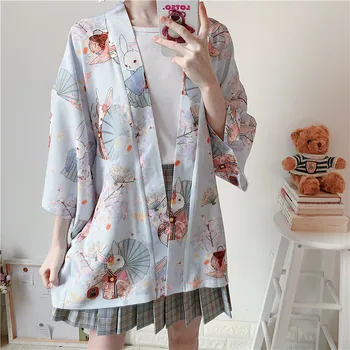 Japanese Harajuku Kawaii Summer Women Traditional Style Kimono Cardigan Haori Beach Shirt Yukata for Female Cute Sweet Girl
Japanese Harajuku Kawaii Summer Women Traditional Style Kimono Cardigan Haori Beach Shirt Yukata for Female Cute Sweet Girl