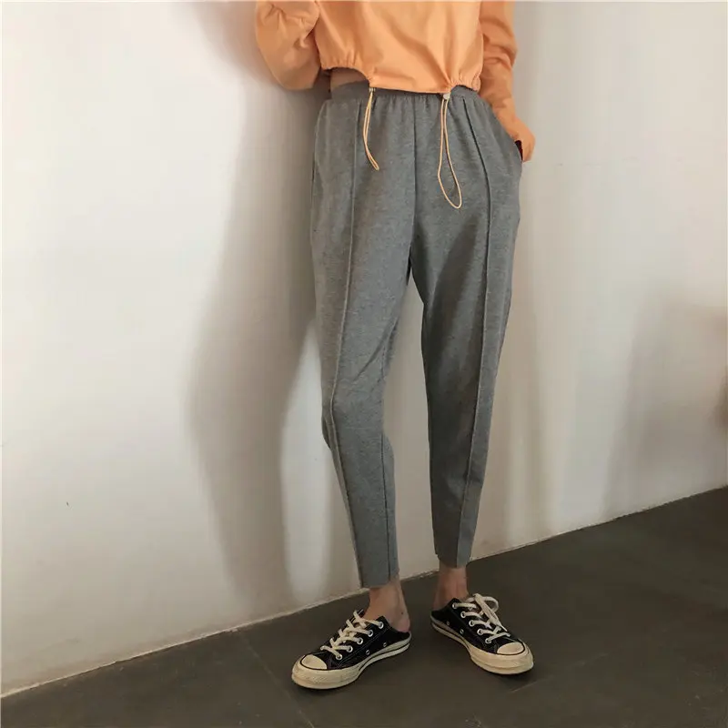 Hzirip Fresh Sports Students Elastic Waist Loose Solid Women 2019 Autumn High Waist Solid Casual All-Match Knitted Harem Pants
Hzirip Fresh Sports Students Elastic Waist Loose Solid Women 2019 Autumn High Waist Solid Casual All-Match Knitted Harem Pants