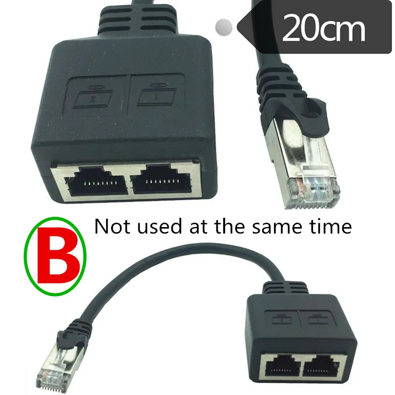 RJ45 Восьмиядерный сетевой кабель сплиттер сетевой тройник головка одна точка два адаптера Сетевой удлинитель CAT6/CAT5
RJ45 Восьмиядерный сетевой кабель сплиттер сетевой тройник головка одна точка два адаптера Сетевой удлинитель CAT6/CAT5