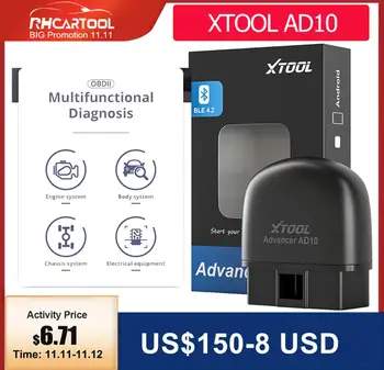 2020 XTOOL AD10 OBD2 scanner OBD 2 Engine Code Reader Car Diagnostic tool Multilingual free update PK CR3001 CR319 AD310 ELM327
2020 XTOOL AD10 OBD2 scanner OBD 2 Engine Code Reader Car Diagnostic tool Multilingual free update PK CR3001 CR319 AD310 ELM327