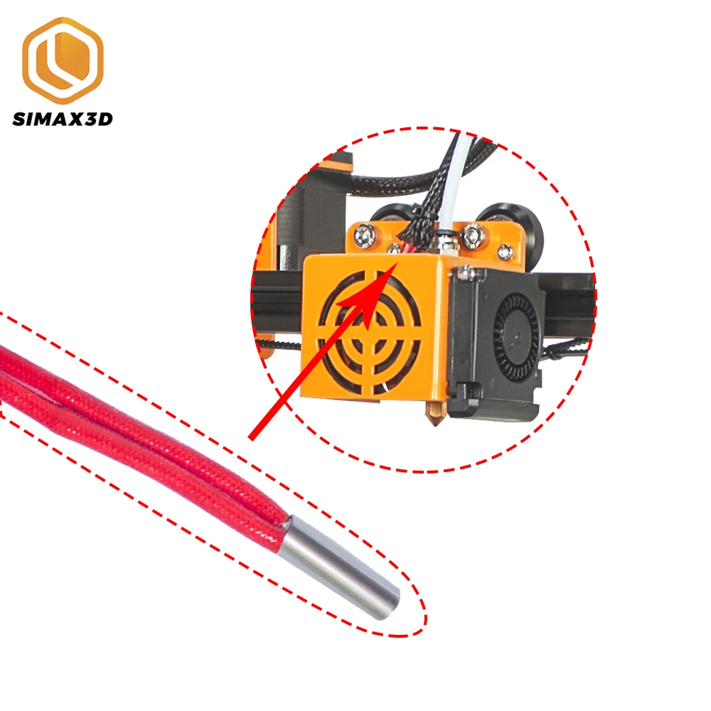 SIMAX3D 1pcs 3D Printer heater cartridge 24V40W Extruder hotend DIY Printer kits Heating Tube Heat 1M Extruder MK8 CR-10 ender 3
SIMAX3D 1pcs 3D Printer heater cartridge 24V40W Extruder hotend DIY Printer kits Heating Tube Heat 1M Extruder MK8 CR-10 ender 3