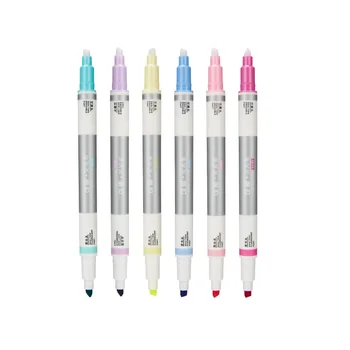 6pcs Erasable color Highlighter pen for book marker Dual 1-3mm writing Fluorescent yellow green pink liner Office School A6697
6pcs Erasable color Highlighter pen for book marker Dual 1-3mm writing Fluorescent yellow green pink liner Office School A6697