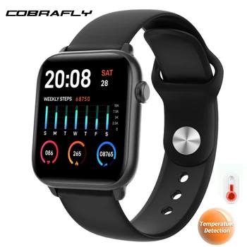 Cobrafly KW37pro Smart Watch Body Temperature Measurement Heart Rate Monitor Fitness Health Bracelet Men Women for Xiaomi Iphone 
Cobrafly KW37pro Smart Watch Body Temperature Measurement Heart Rate Monitor Fitness Health Bracelet Men Women for Xiaomi Iphone