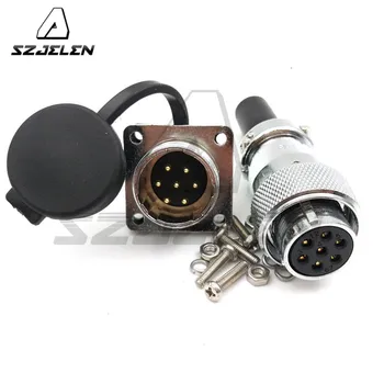 SZJELEN WS20 7pin Waterproof Connector Male Socket and Female Plug , Car Electrical Charging Connector 
SZJELEN WS20 7pin Waterproof Connector Male Socket and Female Plug , Car Electrical Charging Connector