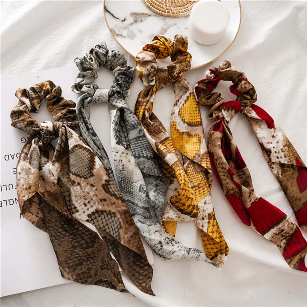 1PC Women Hair Accessories Leopard Snake Print Bow Streamers Scrunchie Girls Ribbon Hair Rope Rubber Bands Headwear Headdress
1PC Women Hair Accessories Leopard Snake Print Bow Streamers Scrunchie Girls Ribbon Hair Rope Rubber Bands Headwear Headdress