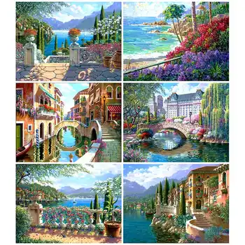 HUACAN Landscape Diamond Painting Full Square 5D Diamond Art Embroidery Bridge Cross Stitch Home Decoration
HUACAN Landscape Diamond Painting Full Square 5D Diamond Art Embroidery Bridge Cross Stitch Home Decoration