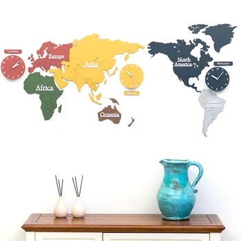 Nordic Large Wall Clocks World Map Wooden Living Room Diy Self Adhesive Wall Clock Simple Modern Design Horloge Murale ZB5WC 
Nordic Large Wall Clocks World Map Wooden Living Room Diy Self Adhesive Wall Clock Simple Modern Design Horloge Murale ZB5WC