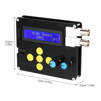 DC9V DDS Function Signal Generator Sine Square Triangle Sawtooth Wave Low Frequency With LCD Display
DC9V DDS Function Signal Generator Sine Square Triangle Sawtooth Wave Low Frequency With LCD Display