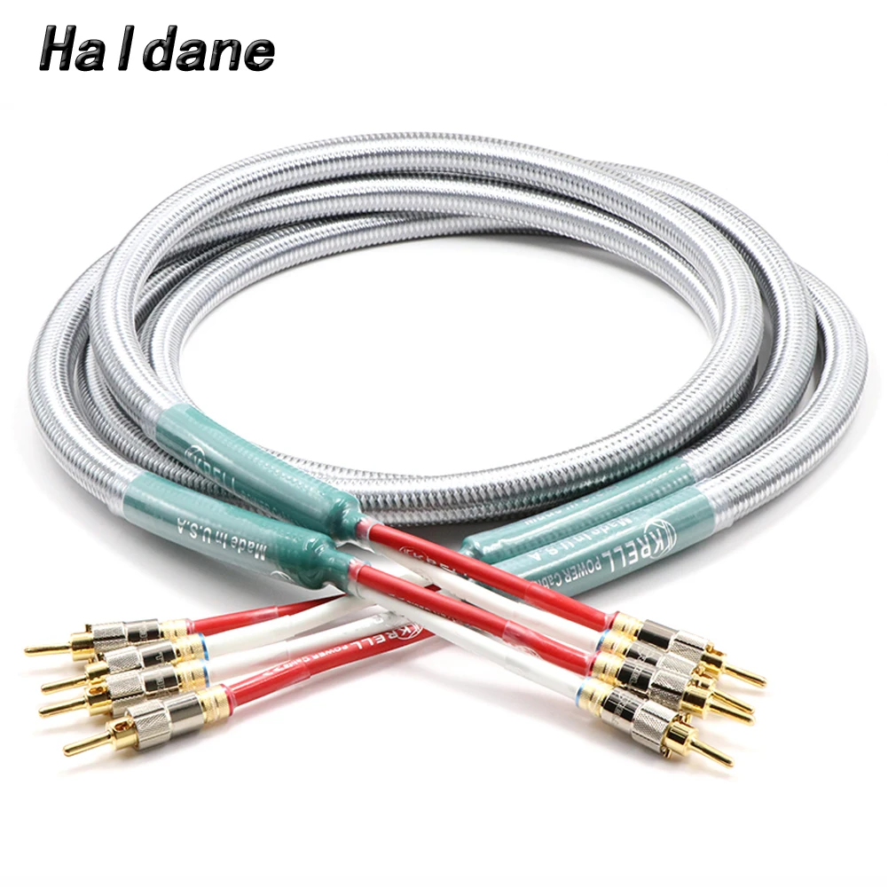 Haldane Pair HIFI Speaker Audio Cable Audiophile OFC &silver Krell Speakon Wire Cables with Golden Plated Banana Plug
Haldane Pair HIFI Speaker Audio Cable Audiophile OFC &silver Krell Speakon Wire Cables with Golden Plated Banana Plug