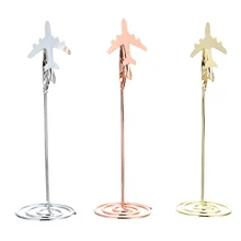 3pcs Tabletop Cards Holder Airplane Shape Photo Clips Memo Note Clamp for Home
3pcs Tabletop Cards Holder Airplane Shape Photo Clips Memo Note Clamp for Home