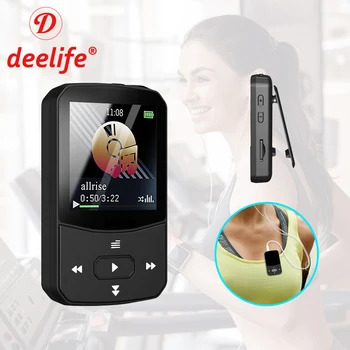 Deelife Mini Clip MP3 Player Bluetooth with FM Radio Music Play for Running Recording E-Book Video Portable Sport MP 3 player
Deelife Mini Clip MP3 Player Bluetooth with FM Radio Music Play for Running Recording E-Book Video Portable Sport MP 3 player