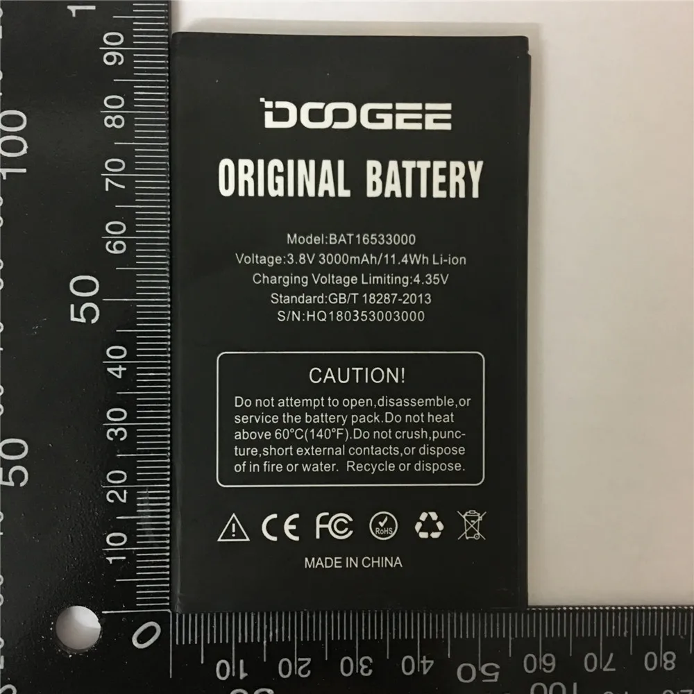 Фото 3 8 V 3000 мАч DOOGEE X9 pro BAT16533000 Замена Батарея Для 5 дюймов Bateria Batterij Мобильный телефон