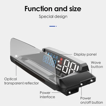5 Inches L3 OBD2 Heads Up Display Universal Car SUV HUD With Reflection Board New And High Quality
5 Inches L3 OBD2 Heads Up Display Universal Car SUV HUD With Reflection Board New And High Quality