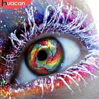HUACAN Full Square/Round Drill DIY Diamond Painting Cross Stitch Colorful Eye Diamond Embroidery Mosaic Portrait Decoration
HUACAN Full Square/Round Drill DIY Diamond Painting Cross Stitch Colorful Eye Diamond Embroidery Mosaic Portrait Decoration