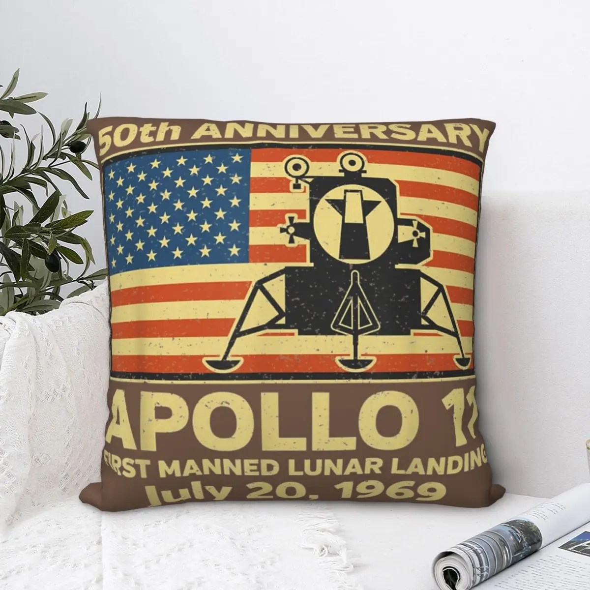 Квадратный чехол для подушки Apollo 11 с флагом, чехол для подушки, Наволочка на молнии для дома, декоративная подушка из полиэстера, чехол для автомобиля, простой 45*45 см
Квадратный чехол для подушки Apollo 11 с флагом, чехол для подушки, Наволочка на молнии для дома, декоративная подушка из полиэстера, чехол для автомобиля, простой 45*45 см
