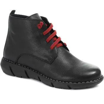 New 2020 Women Leather Ankle Boots Casual Lace Up Winter Boots Comfortable Soft Rubber Solid Black Flat Shoes Female Boots 
New 2020 Women Leather Ankle Boots Casual Lace Up Winter Boots Comfortable Soft Rubber Solid Black Flat Shoes Female Boots