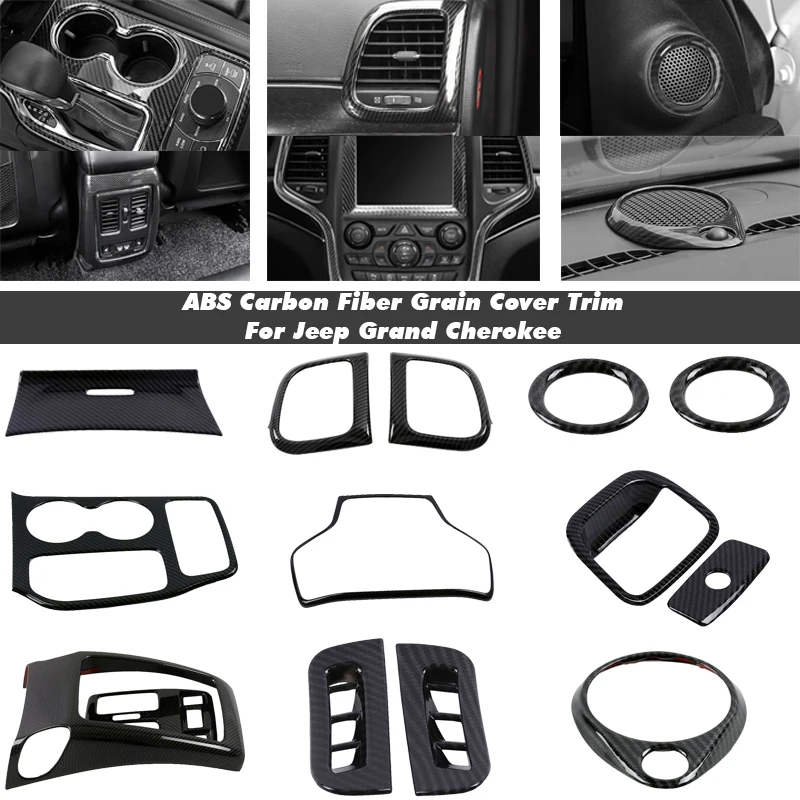 Carbon Fiber Cover Trim For Jeep Grand Cherokee 2019 2020 Switch Air outlet Gear shift Navigation Panel Car Accessories
Carbon Fiber Cover Trim For Jeep Grand Cherokee 2019 2020 Switch Air outlet Gear shift Navigation Panel Car Accessories