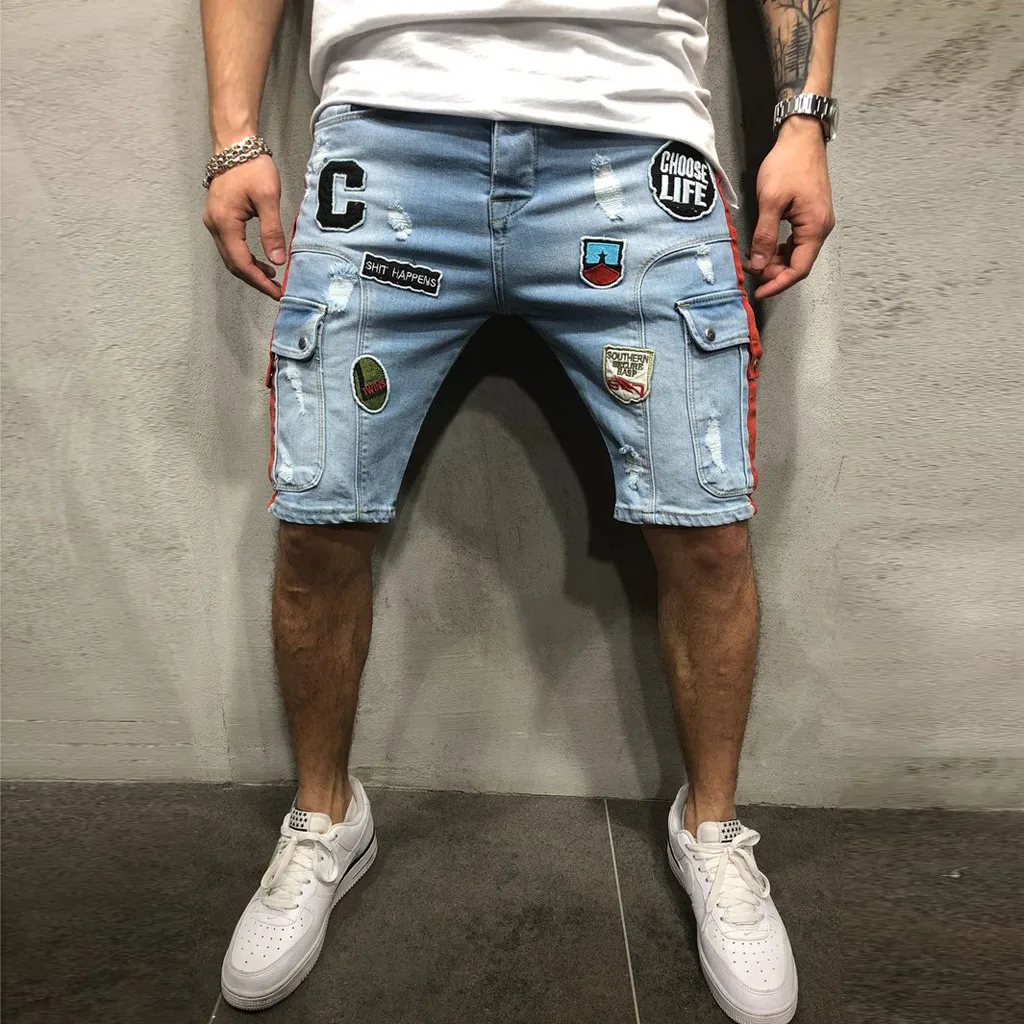 2019 Summer Men's Short Jeans Cotton Casual Jean Shorts Skate Board Slim Fashion Straight Jeans Plus Size L625 
2019 Summer Men's Short Jeans Cotton Casual Jean Shorts Skate Board Slim Fashion Straight Jeans Plus Size L625