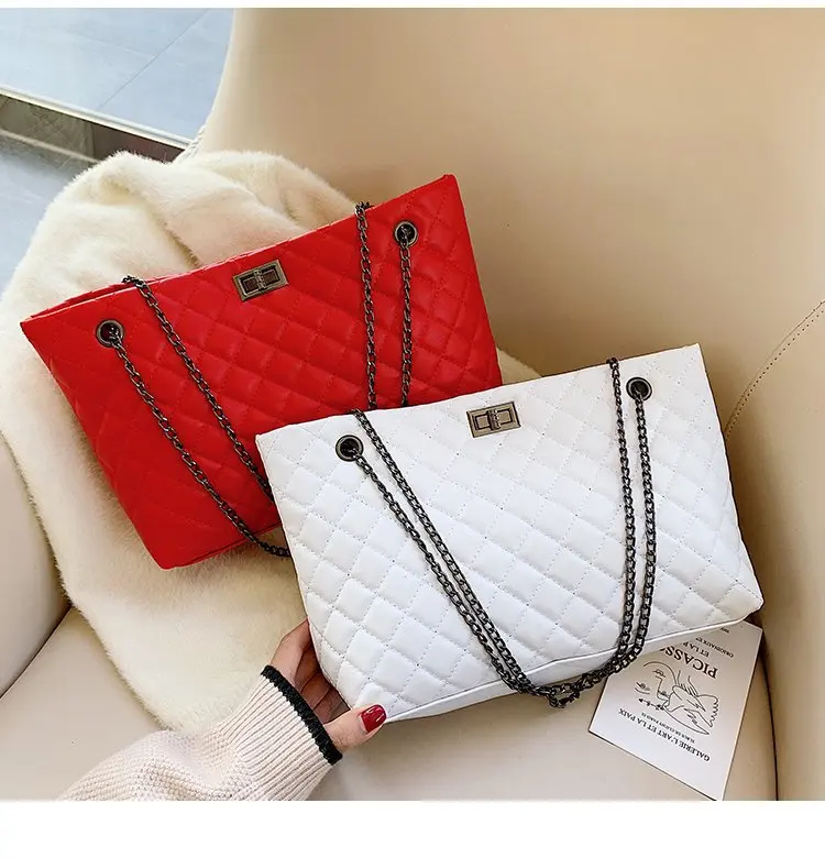 Bag Women's 2019 New Style Korean-style Spiraea Edge Lattice Shoulder Oblique Bag Fashion Elegant Handbag
Bag Women's 2019 New Style Korean-style Spiraea Edge Lattice Shoulder Oblique Bag Fashion Elegant Handbag