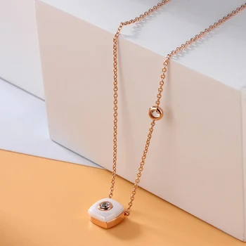 Brand Design Women Crystal Rhinestone 925 Silver Necklace For Women Statement Ceramic Pendant Chain Jewelry Necklace
Brand Design Women Crystal Rhinestone 925 Silver Necklace For Women Statement Ceramic Pendant Chain Jewelry Necklace