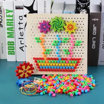 Kuulee 240pcs Mushroom Nails Inserted Board Wooden Jigsaw Puzzle Children Early Educational Kid Toy Gift
Kuulee 240pcs Mushroom Nails Inserted Board Wooden Jigsaw Puzzle Children Early Educational Kid Toy Gift